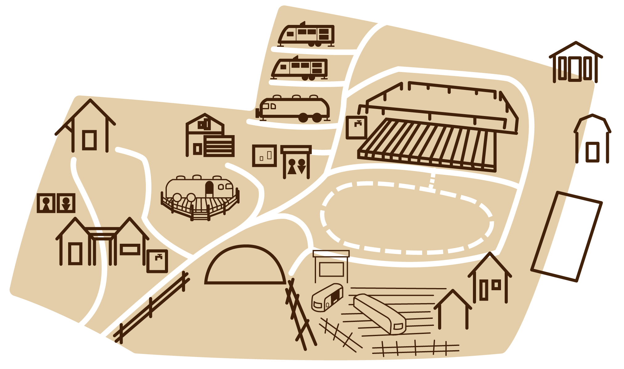 ヒュッゲビレッジ園内地図