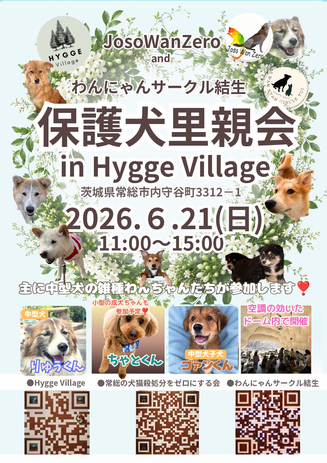 6/21(日)保護犬里親会